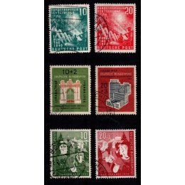 1949-1952-1953 - Vesttyskland- Lot med 3 bedre sæt - Frimærke - Stemplet.